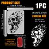 FINGERINSPIRE Skull Stencil with Skeleton Design and Brush 21x29.7cm Reusable for Painting Wood, Walls, Fabrics, and Furniture DIY Home Decor view 2
