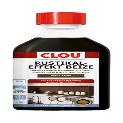 CLOU Rustic Effect Stain, Dark Brown, for Oak & Ash, 250 ml