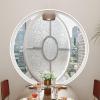 Round Rotating Tempered Glass Ventilation Window with Aluminum Frame view 1