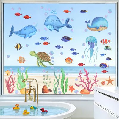 Summer Ocean Window Stickers