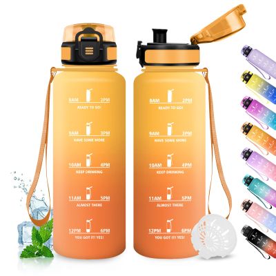 JAPORIA 1.5L Sports Water Bottle with Time Markings