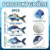 3-Piece Wooden Fish Wall Hanging Set view 2