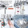 Floor-Standing Stainless Steel Cleaning Tool Cart with Wheels and Water Basin view 4
