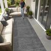 Gray Washable Non-Slip Runner Rug for Hallway or Kitchen, 110 x 250 cm view 4