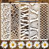 FINGERINSPIRE 5-Piece Animal Pattern Border Stencil Set view 1