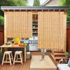 ZAJENKUB Natural Bamboo Roller Shade view 2