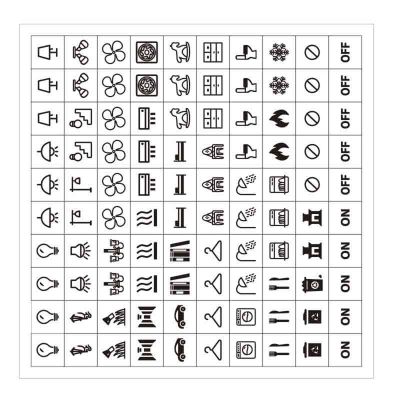Tmboryuu 100 Light Switch Labels