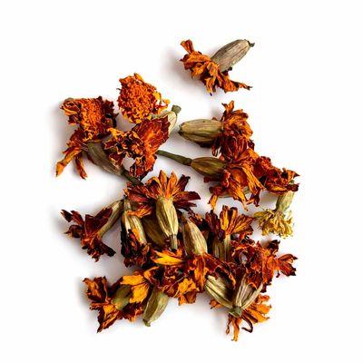 Dried Marigold Flowers - 20 Pieces