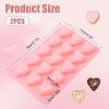 WJIAAA Heart Silicone Molds, 2-Pack view 2