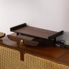 Altar Offering Table, Personal Shrine Table, Bamboo Prayer and Meditation Table with Pull-Out Tray for Small Spaces, Dark Walnut, 60 x 25 x 13 cm view 1