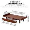 Altar Offering Table, Personal Shrine Table, Bamboo Prayer and Meditation Table with Pull-Out Tray for Small Spaces, Dark Walnut, 60 x 25 x 13 cm view 2