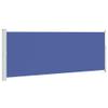 HFXHIJXQ Retractable Side Awning, 300 x 120 cm, Blue, Steel Frame, Wind-Resistant up to 28 km/h, UV Protection view 1