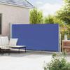 HFXHIJXQ Retractable Side Awning, 300 x 120 cm, Blue, Steel Frame, Wind-Resistant up to 28 km/h, UV Protection view 3