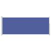 HFXHIJXQ Retractable Side Awning, 300 x 120 cm, Blue, Steel Frame, Wind-Resistant up to 28 km/h, UV Protection view 4