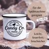 Enamel Mug, 300 ml - Cottontail Candy Co. Easter Bunny, White & Black view 4