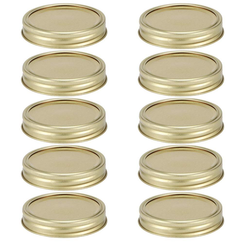 Two-Piece Glass Canning Lids, Stainless Steel, Standard and Wide Mouth, 70 mm/86 mm, 40 Pieces
