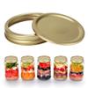 Two-Piece Glass Canning Lids, Stainless Steel, Standard and Wide Mouth, 70 mm/86 mm, 40 Pieces view 3