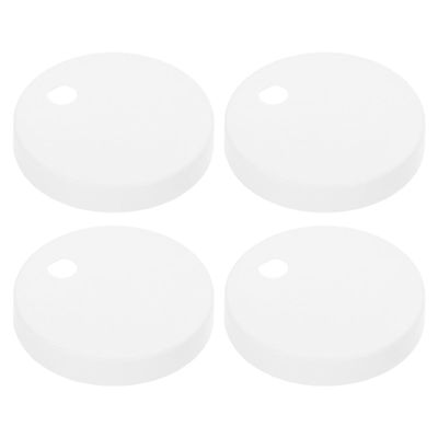 Kisangel Toilet Bolt Caps, White Plastic, 2 Pairs