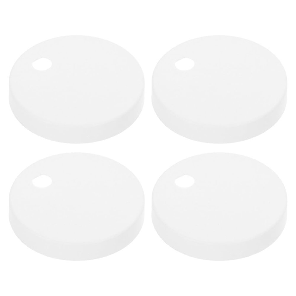 Kisangel Toilet Bolt Caps, White Plastic, 2 Pairs