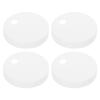 Kisangel Toilet Bolt Caps, White Plastic, 2 Pairs view 1
