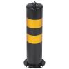 Yellow Cold-Rolled Steel Traffic Bollard with Reflective Film view 1