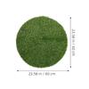 SEWACC Round Green Artificial Grass Mat for Outdoor Table Décor view 2
