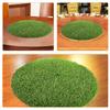 SEWACC Round Green Artificial Grass Mat for Outdoor Table Décor view 4