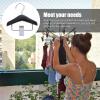 Abaodam Pet Clothes Hanger - Black Wood with Adjustable Metal Clip view 4