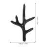 Kisangel Artificial Deer Antler Headband, Black Plastic, Realistic DIY Hair Accessory for Christmas and Festive Costumes, 2 Pairs view 2