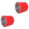 YUSSEQDD Forklift Replacement Wheels with Bearings, PU Roller, 80 x 70 mm view 1