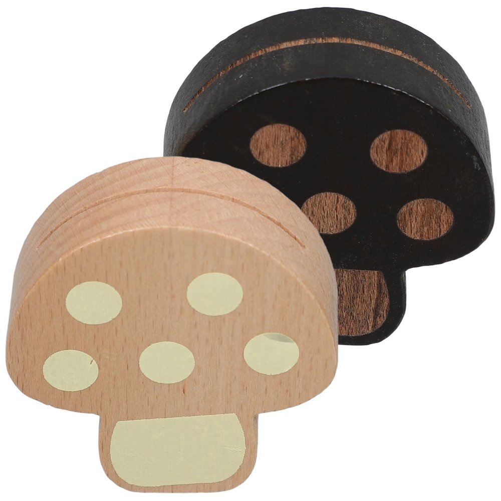 UKCOCO 2-Pack Wooden Photo Clip Holders