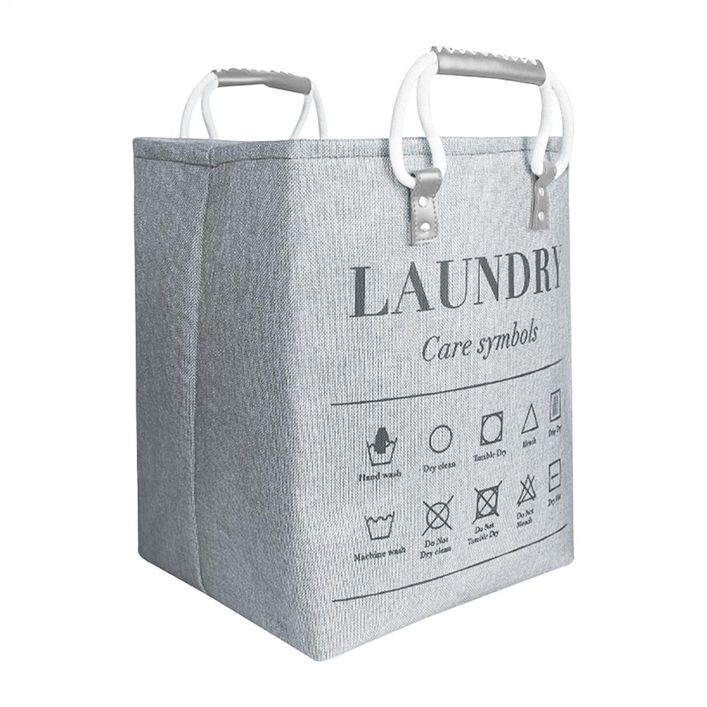 48 L Laundry Hamper with Handles, Foldable Organizer