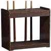 SSDDLZEQ Wooden Billiard Ball and Cue Storage Rack, 6 Holes view 1