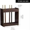 SSDDLZEQ Wooden Billiard Ball and Cue Storage Rack, 6 Holes view 2