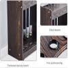 SSDDLZEQ Wooden Billiard Ball and Cue Storage Rack, 6 Holes view 4