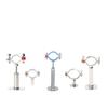 MQXFCZUX SS304 Pipe Hangers, 1/2"–4" Tube Holders, 50/100 mm, Adjustable Stainless Steel Pipe Clamps with Blue Insert, Base L50 mm, 51–53 mm view 1