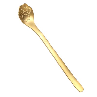 Cute Cat Paw Coffee Spoon with Long Handle