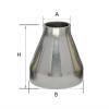 Concentric Reducers, Welded Stainless Steel 304 Pipe Fittings (63 mm–57 mm) view 2