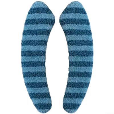 Thick Plush Toilet Seat Cover, Washable and Reusable, for Soft Warmth and Hygiene on Standard Round or Square Toilets (Blue)