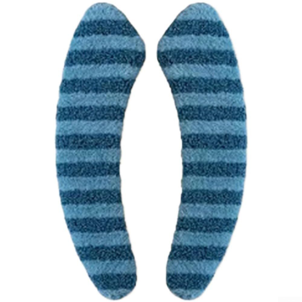 Thick Plush Toilet Seat Cover, Washable and Reusable, for Soft Warmth and Hygiene on Standard Round or Square Toilets (Blue)