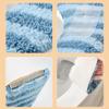 Thick Plush Toilet Seat Cover, Washable and Reusable, for Soft Warmth and Hygiene on Standard Round or Square Toilets (Blue) view 3