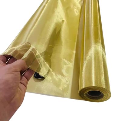 Brass Woven Wire Mesh, Copper Mesh for Filtering and Shielding, 10–200 Mesh, Multicolor