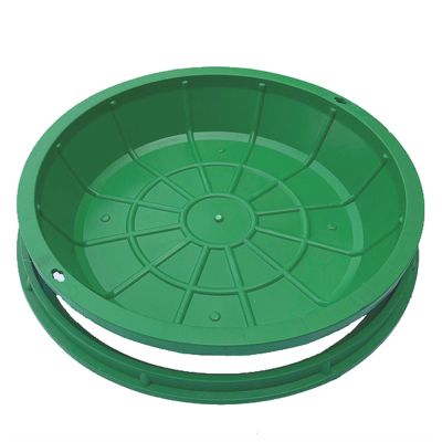 Round Manhole Cover, Inset Design, Resin, Removable Plate, 40 cm/16 in