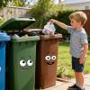 Cartoon Trash Can Stickers, 8 Sheets view 3