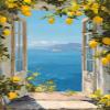 HKLIOPU Diamond Painting for Adults, Lemon Landscape 5D view 1