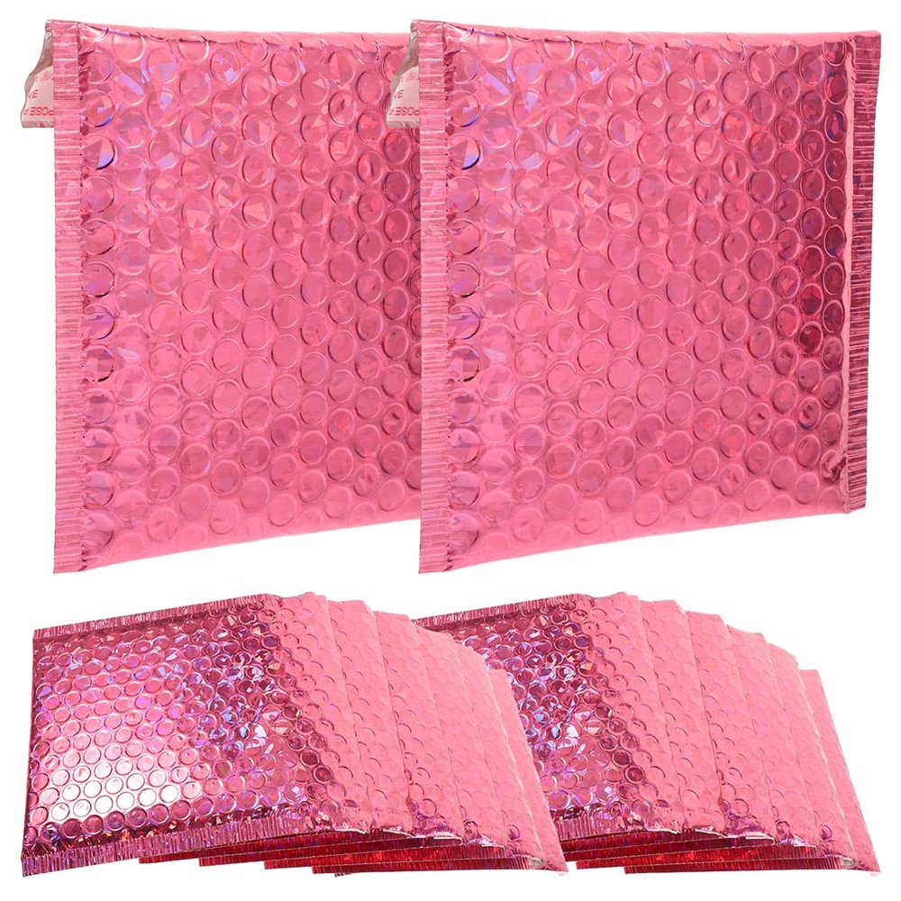 VALICLUD 50 Self-Sealing Padded Mailers, Puncture- and Tear-Resistant PET Aluminum Foil, for Packaging and Secure Shipping
