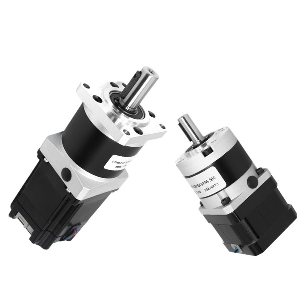 WUPLKCUIJ 1-Piece NEMA17/NEMA23 Geared Stepper Motor with Planetary Gearbox, Reduction Ratio 1:4–1:100