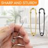 12-Piece Large Safety Pin Set, 10cm Metal Safety Pins view 4