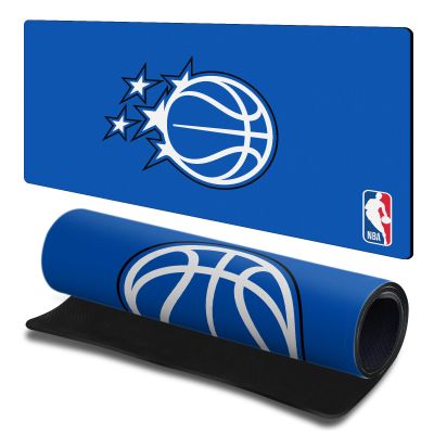 Head Case Designs Official NBA Orlando Magic Logo Blue L Gaming Desk Mat, 23.62 x 11.81 x 0.12 in