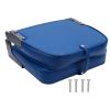 ACOGEDO Folding Boat Seat, Marine-Grade Foam Padding, Lightweight Aluminum Alloy Frame with Straps for Lounging Areas on Canoe and Pontoon Boat Decks view 1
